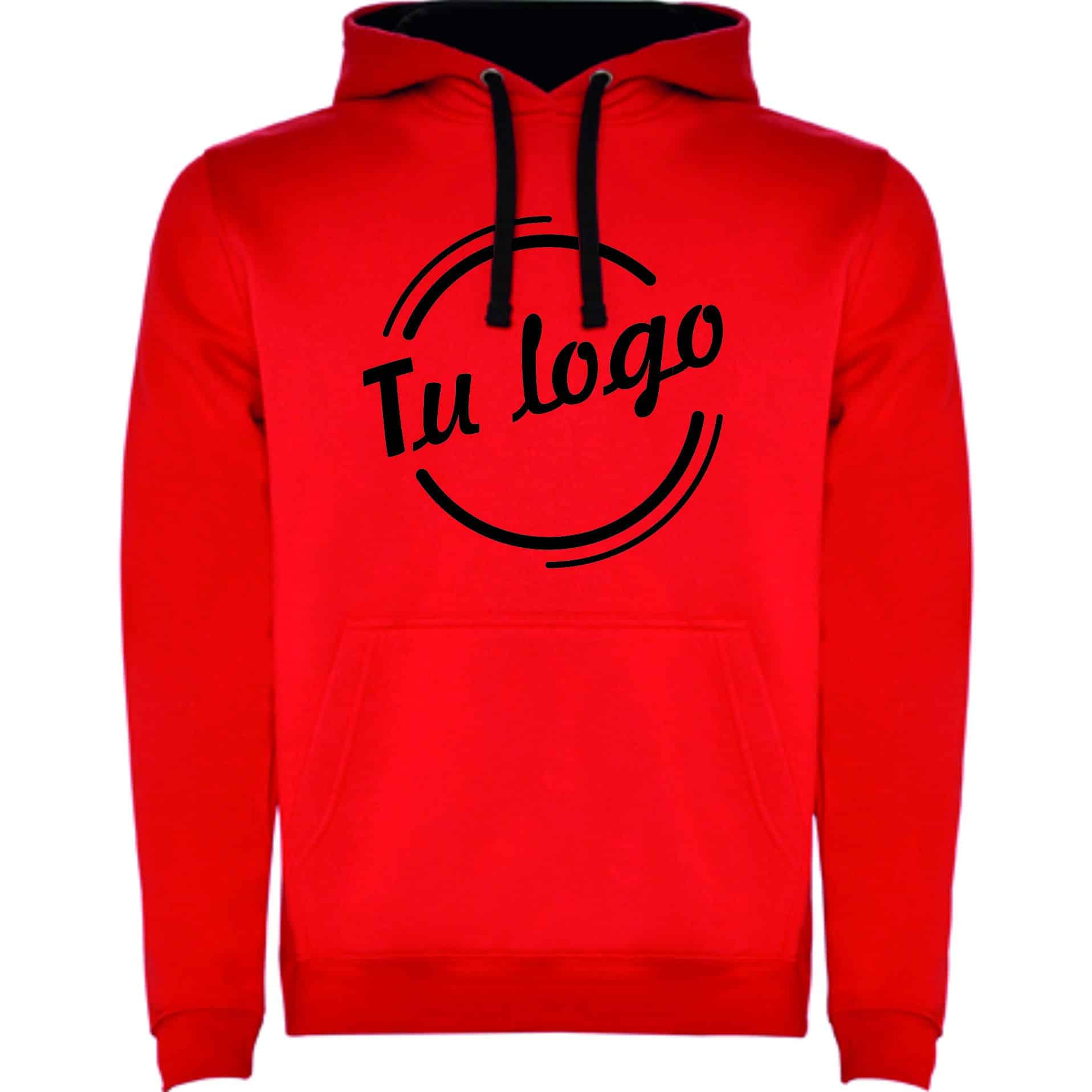 SUDADERA CAPUCHA COMBINADA PERSONALIZADA Camisetas Martorell